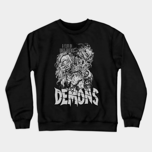 Demons, Classic Horror Crewneck Sweatshirt by The Dark Vestiary